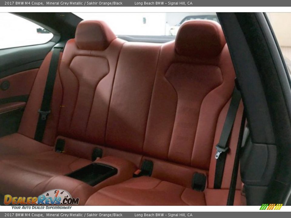 2017 BMW M4 Coupe Mineral Grey Metallic / Sakhir Orange/Black Photo #32