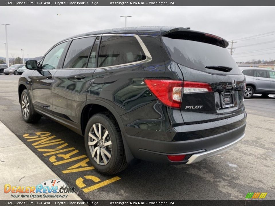 2020 Honda Pilot EX-L AWD Crystal Black Pearl / Beige Photo #5