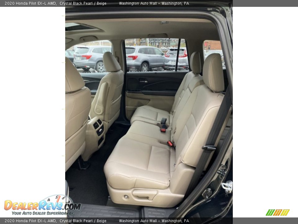 2020 Honda Pilot EX-L AWD Crystal Black Pearl / Beige Photo #19