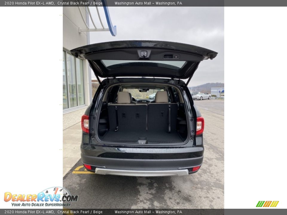 2020 Honda Pilot EX-L AWD Crystal Black Pearl / Beige Photo #22