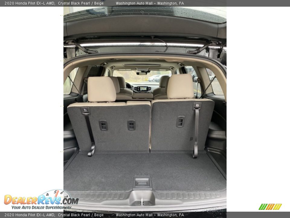 2020 Honda Pilot EX-L AWD Crystal Black Pearl / Beige Photo #23