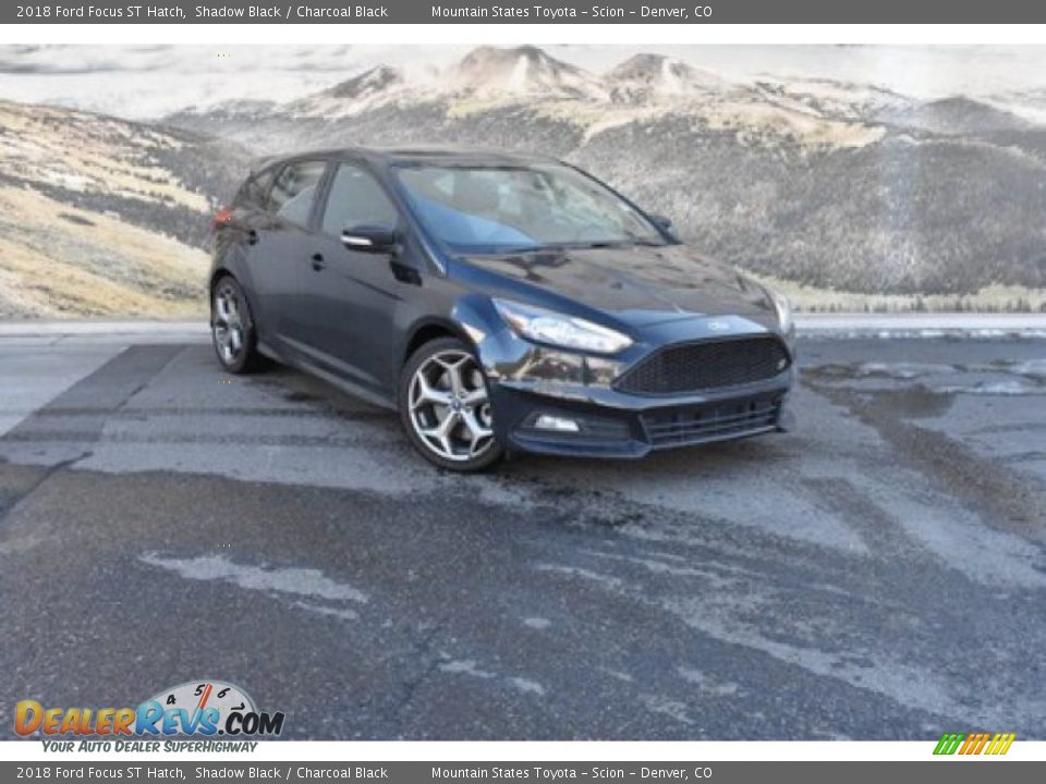 2018 Ford Focus ST Hatch Shadow Black / Charcoal Black Photo #1
