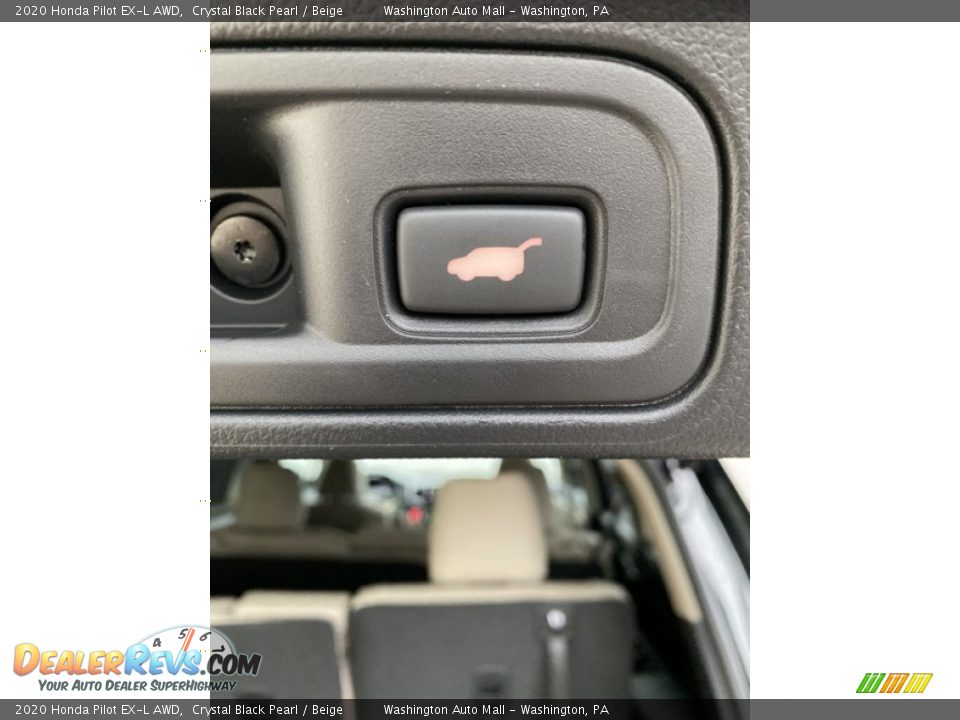 2020 Honda Pilot EX-L AWD Crystal Black Pearl / Beige Photo #24