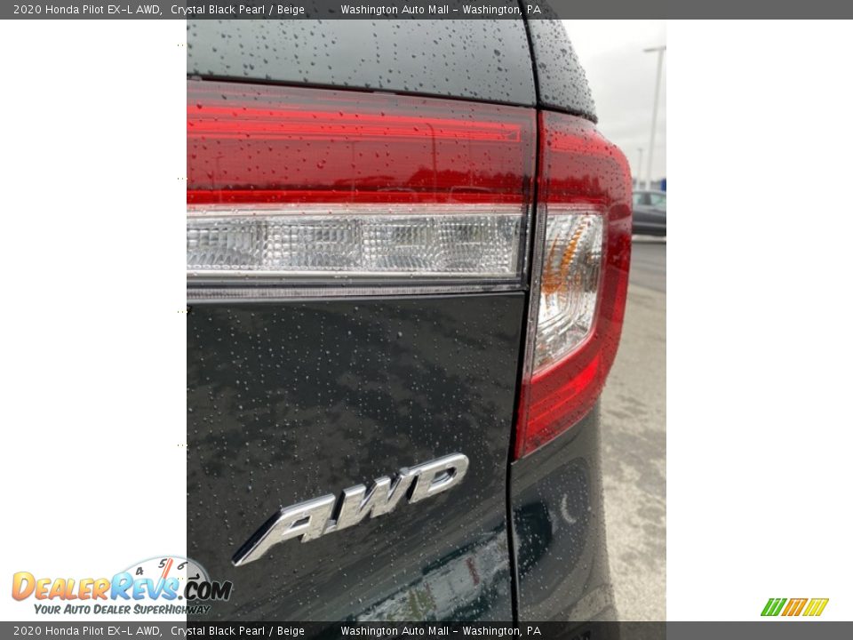 2020 Honda Pilot EX-L AWD Crystal Black Pearl / Beige Photo #25