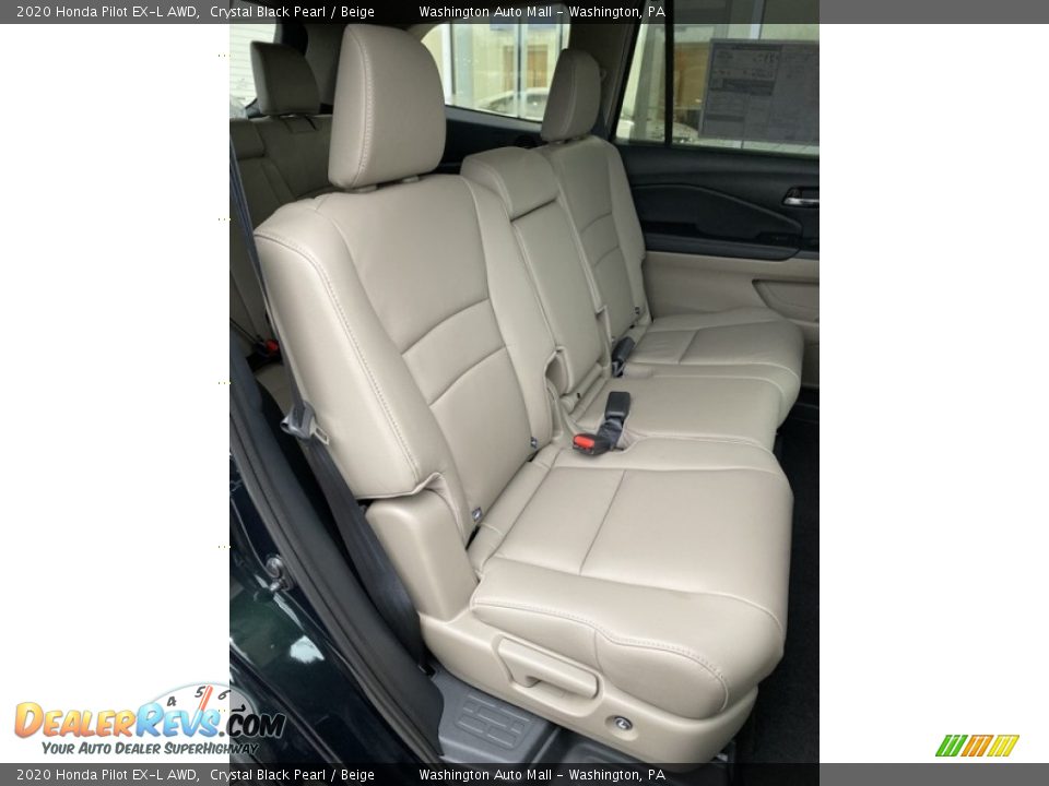 2020 Honda Pilot EX-L AWD Crystal Black Pearl / Beige Photo #27