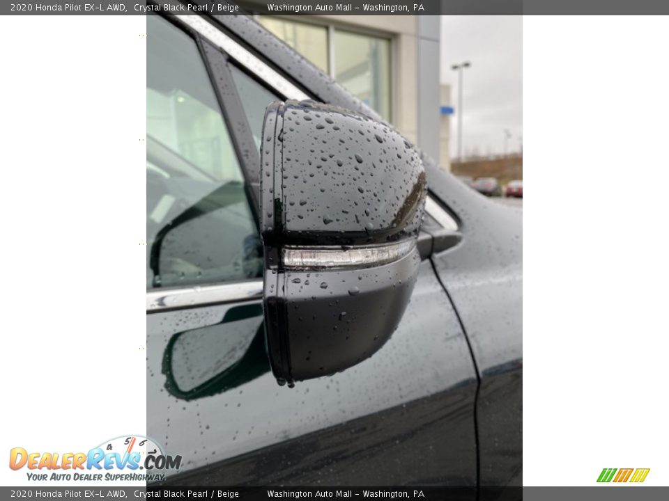 2020 Honda Pilot EX-L AWD Crystal Black Pearl / Beige Photo #34
