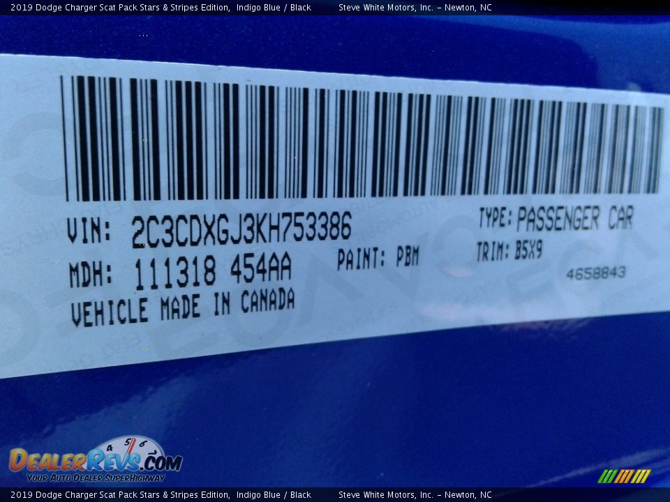2019 Dodge Charger Scat Pack Stars & Stripes Edition Indigo Blue / Black Photo #33