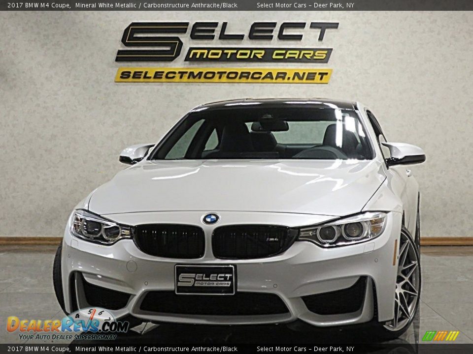 2017 BMW M4 Coupe Mineral White Metallic / Carbonstructure Anthracite/Black Photo #1