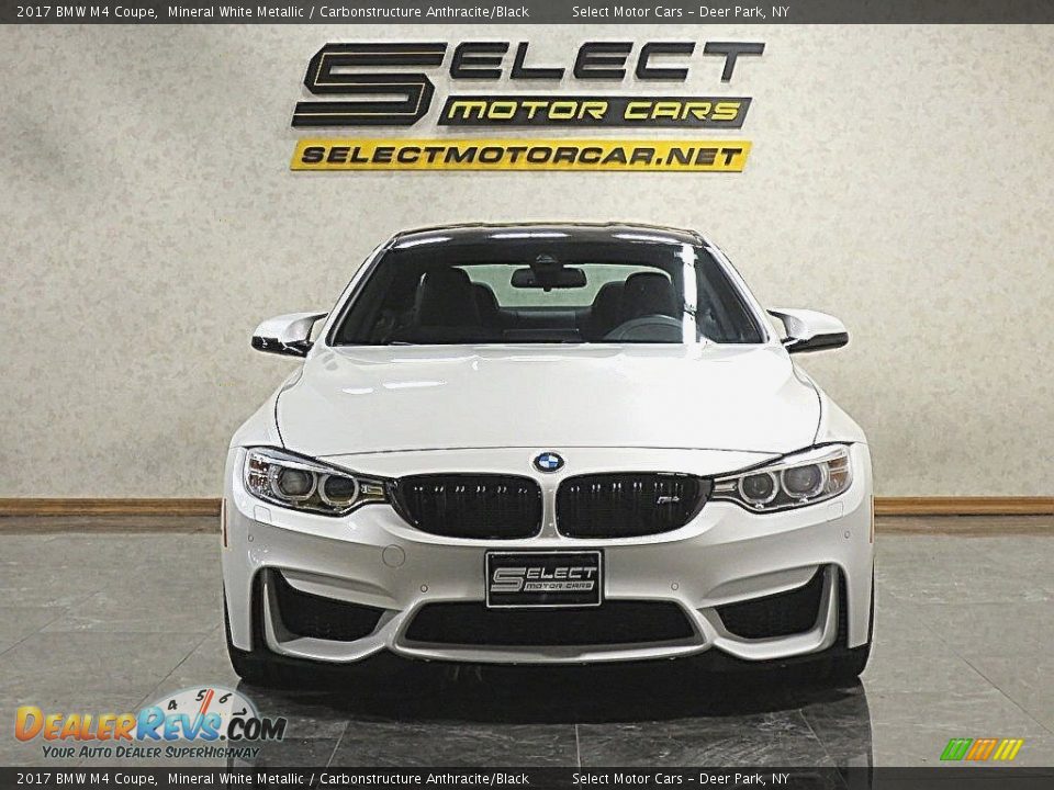 2017 BMW M4 Coupe Mineral White Metallic / Carbonstructure Anthracite/Black Photo #2