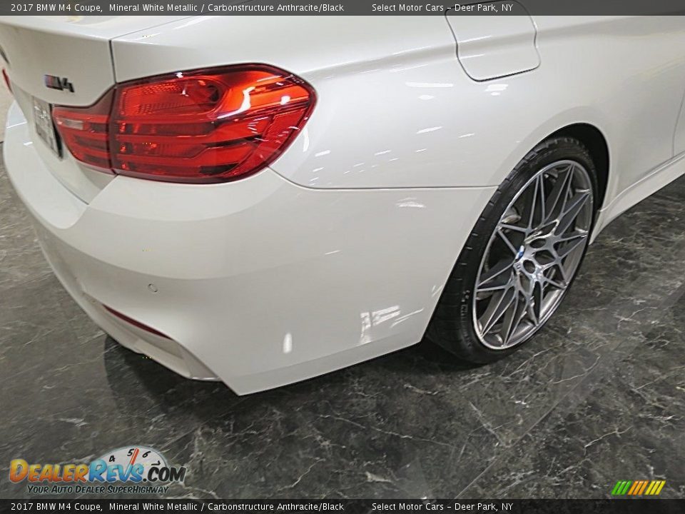 2017 BMW M4 Coupe Mineral White Metallic / Carbonstructure Anthracite/Black Photo #7