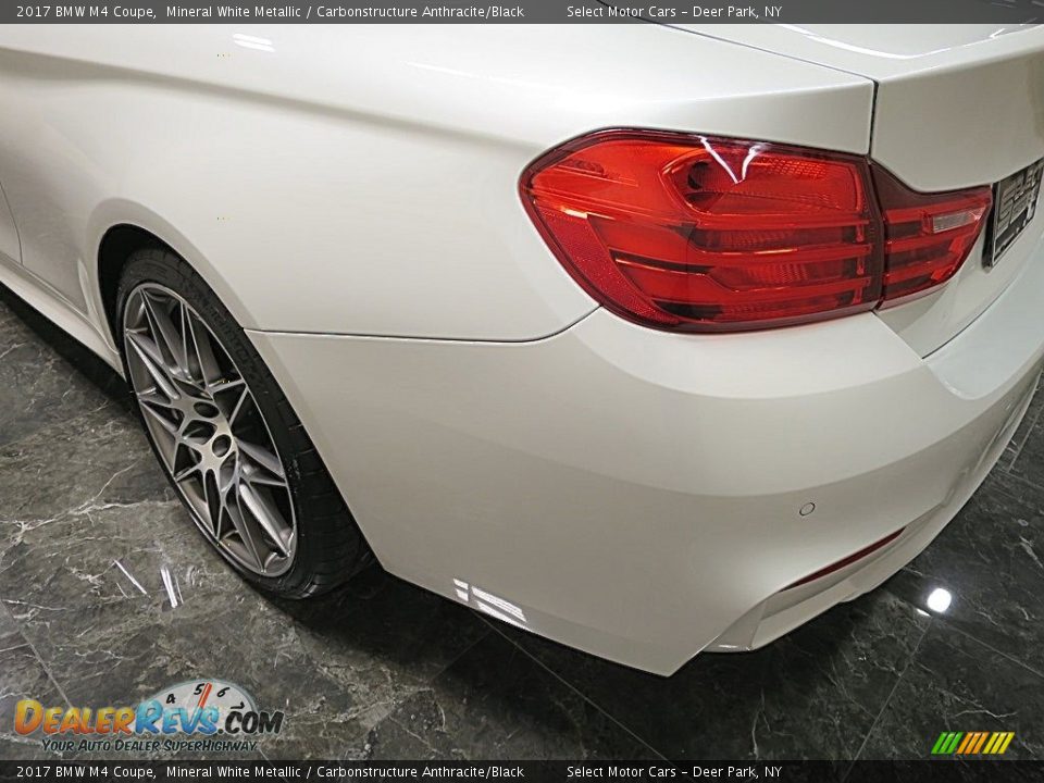 2017 BMW M4 Coupe Mineral White Metallic / Carbonstructure Anthracite/Black Photo #8