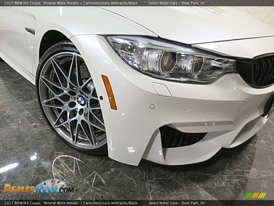 2017 BMW M4 Coupe Mineral White Metallic / Carbonstructure Anthracite/Black Photo #9