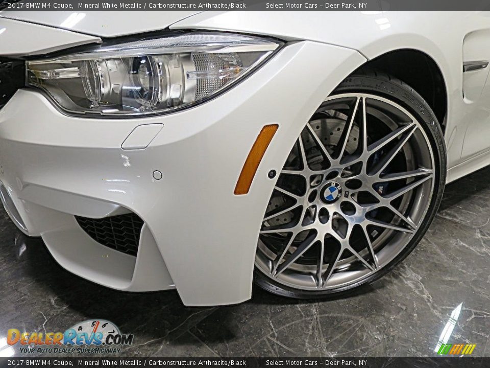 2017 BMW M4 Coupe Mineral White Metallic / Carbonstructure Anthracite/Black Photo #10