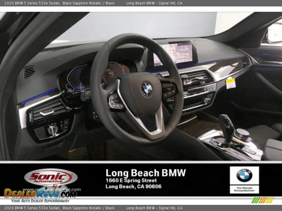 2020 BMW 5 Series 530e Sedan Black Sapphire Metallic / Black Photo #4