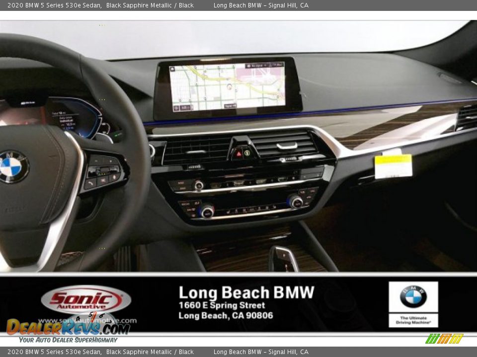 2020 BMW 5 Series 530e Sedan Black Sapphire Metallic / Black Photo #5