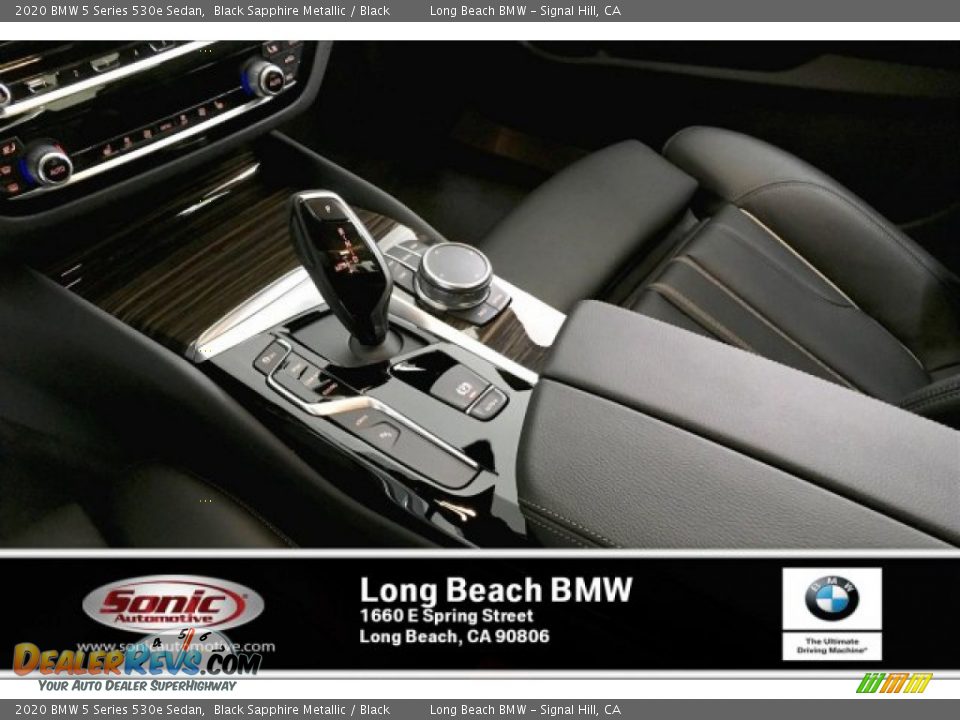 2020 BMW 5 Series 530e Sedan Black Sapphire Metallic / Black Photo #6