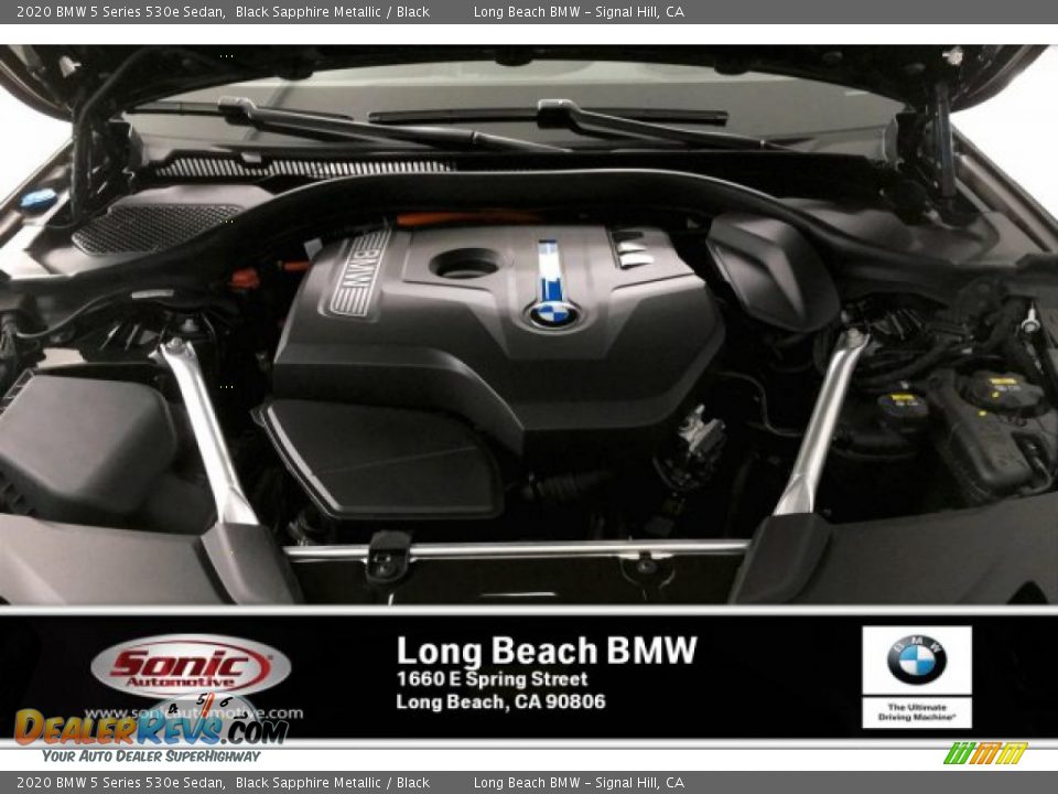 2020 BMW 5 Series 530e Sedan Black Sapphire Metallic / Black Photo #8