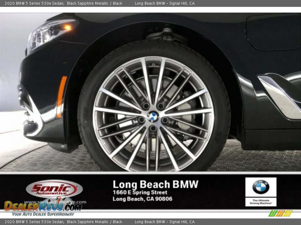 2020 BMW 5 Series 530e Sedan Black Sapphire Metallic / Black Photo #9
