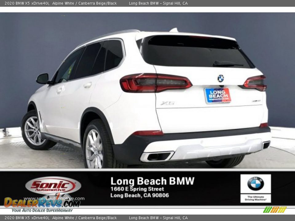 2020 BMW X5 xDrive40i Alpine White / Canberra Beige/Black Photo #2