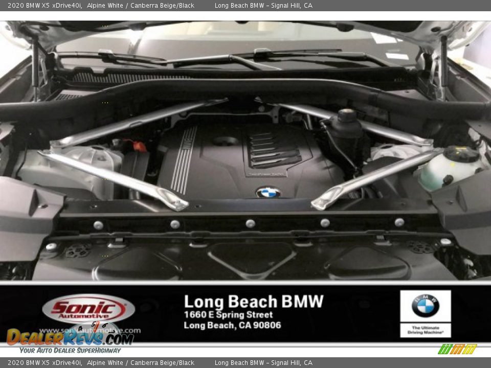 2020 BMW X5 xDrive40i Alpine White / Canberra Beige/Black Photo #8