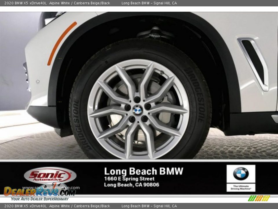 2020 BMW X5 xDrive40i Alpine White / Canberra Beige/Black Photo #9