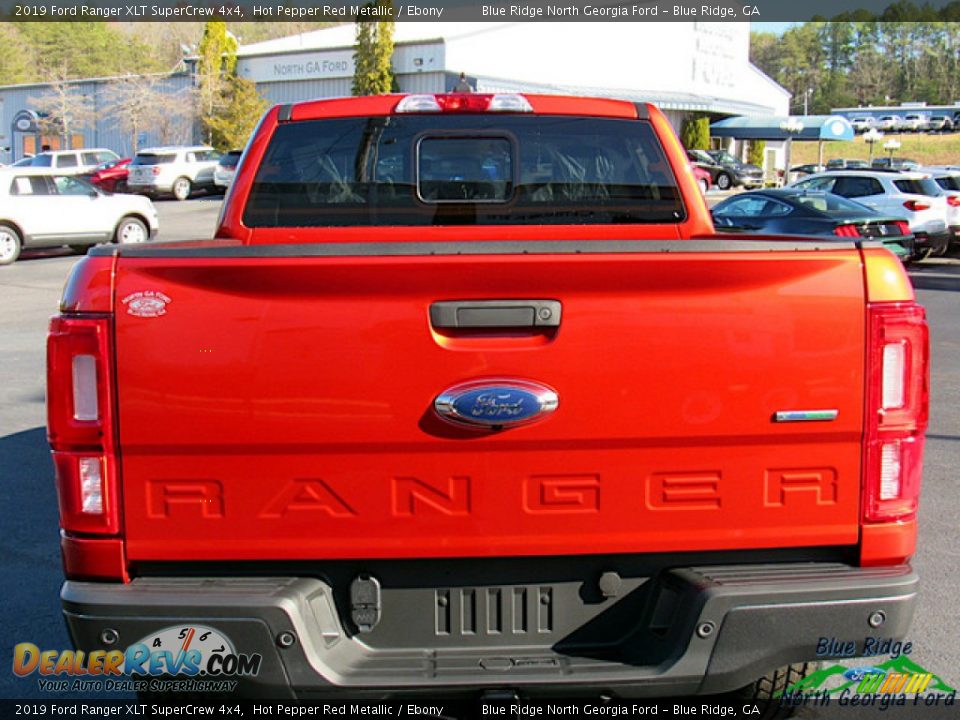 2019 Ford Ranger XLT SuperCrew 4x4 Hot Pepper Red Metallic / Ebony Photo #4