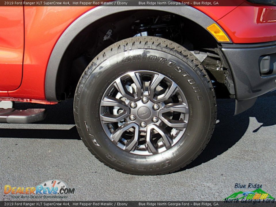 2019 Ford Ranger XLT SuperCrew 4x4 Hot Pepper Red Metallic / Ebony Photo #9