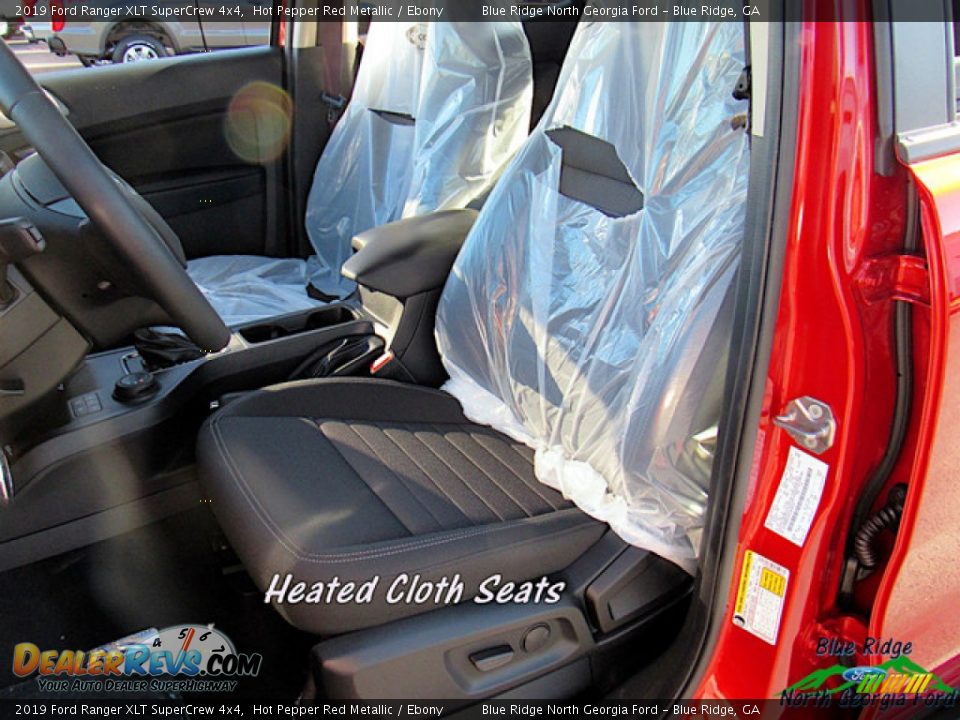 2019 Ford Ranger XLT SuperCrew 4x4 Hot Pepper Red Metallic / Ebony Photo #10