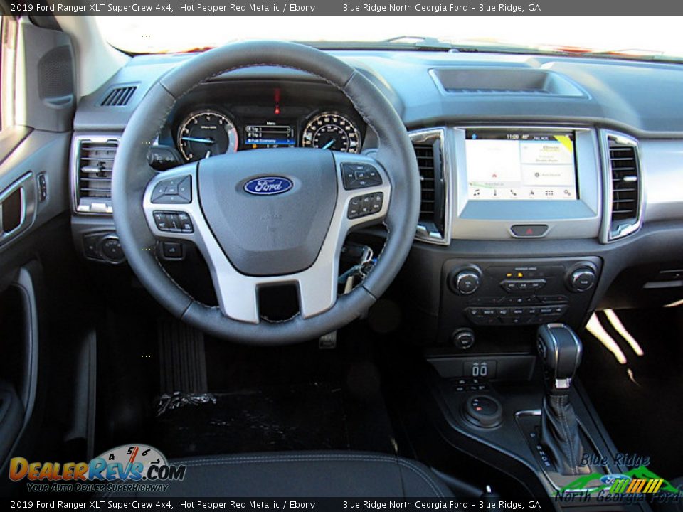 2019 Ford Ranger XLT SuperCrew 4x4 Hot Pepper Red Metallic / Ebony Photo #14