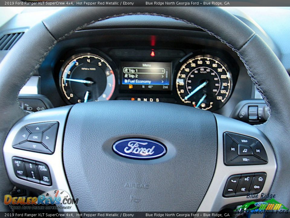 2019 Ford Ranger XLT SuperCrew 4x4 Hot Pepper Red Metallic / Ebony Photo #17