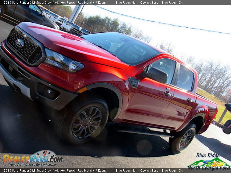 2019 Ford Ranger XLT SuperCrew 4x4 Hot Pepper Red Metallic / Ebony Photo #29
