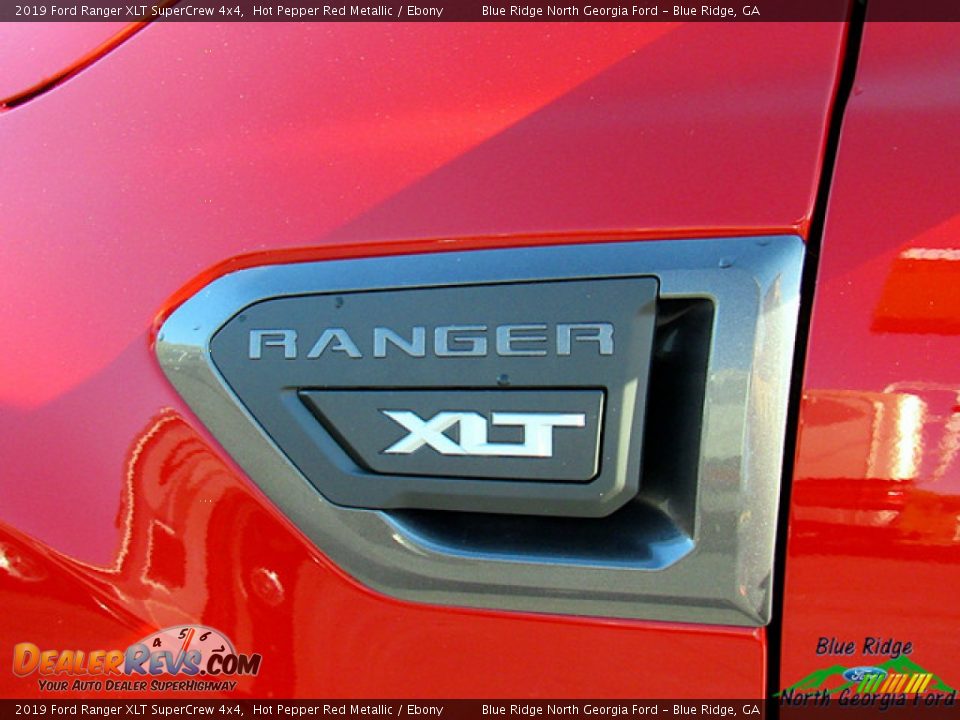 2019 Ford Ranger XLT SuperCrew 4x4 Hot Pepper Red Metallic / Ebony Photo #34