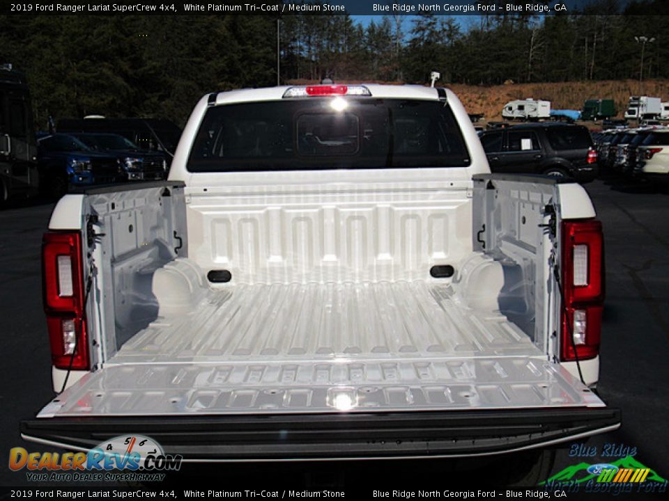 2019 Ford Ranger Lariat SuperCrew 4x4 White Platinum Tri-Coat / Medium Stone Photo #13