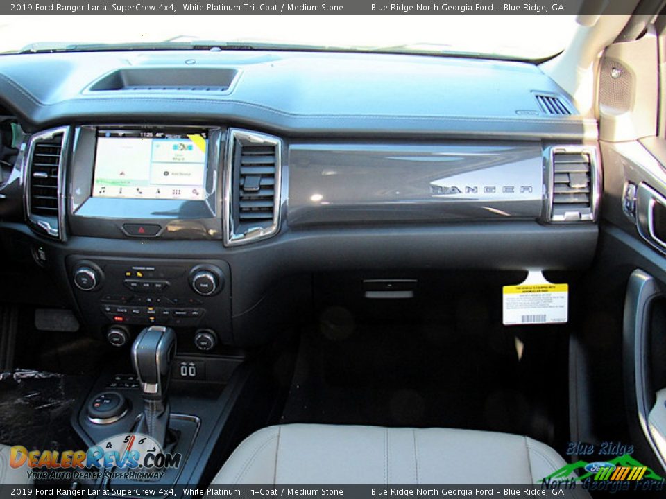 2019 Ford Ranger Lariat SuperCrew 4x4 White Platinum Tri-Coat / Medium Stone Photo #16