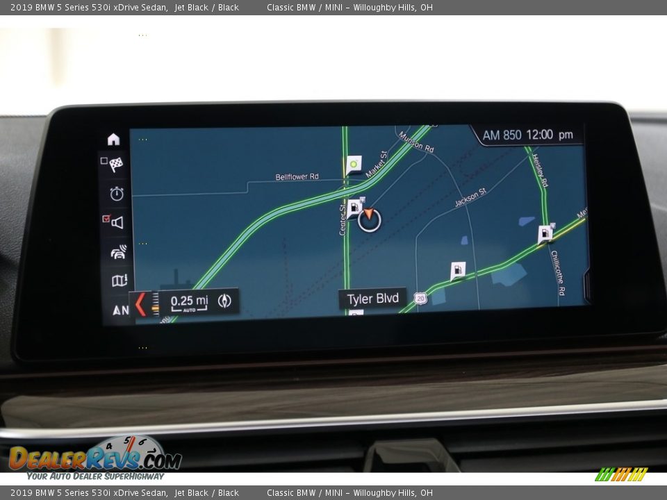 2019 BMW 5 Series 530i xDrive Sedan Jet Black / Black Photo #10