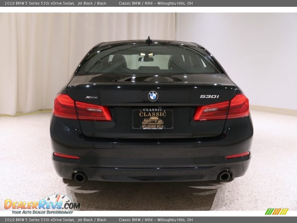 2019 BMW 5 Series 530i xDrive Sedan Jet Black / Black Photo #22