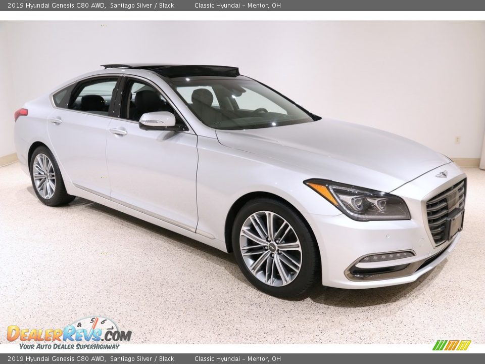 Front 3/4 View of 2019 Hyundai Genesis G80 AWD Photo #1