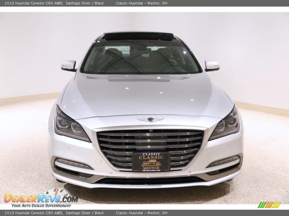 2019 Hyundai Genesis G80 AWD Santiago Silver / Black Photo #2