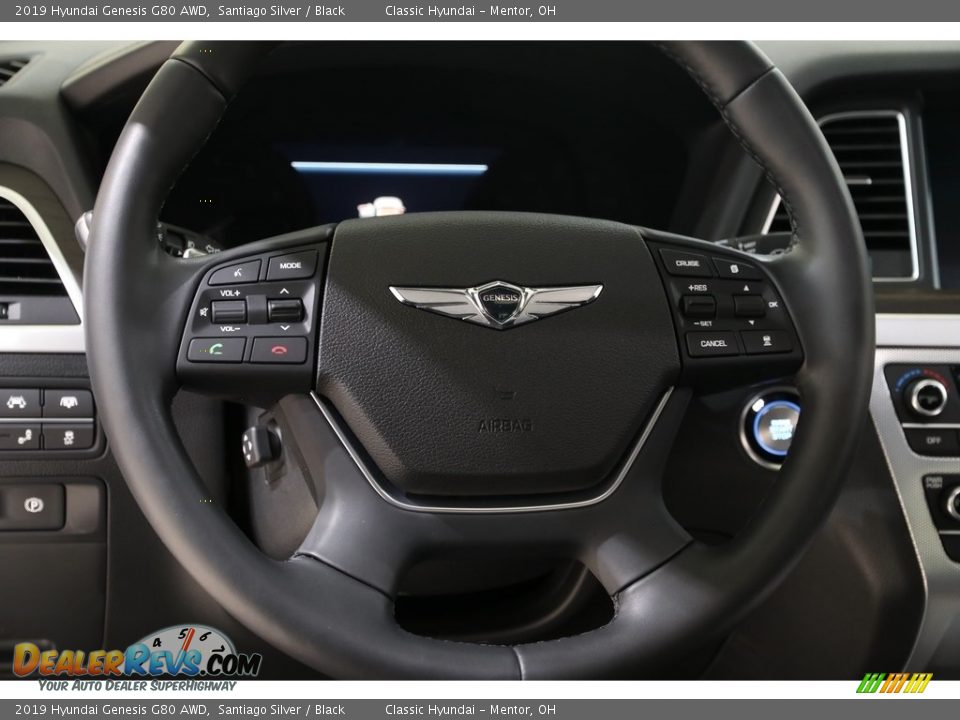 2019 Hyundai Genesis G80 AWD Steering Wheel Photo #8