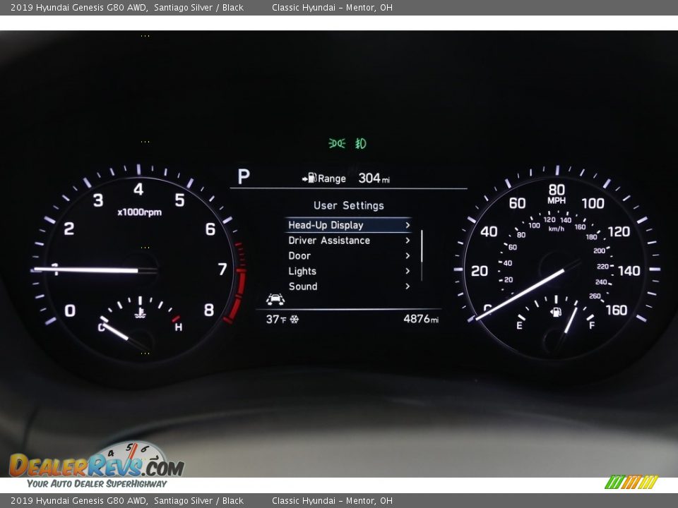 2019 Hyundai Genesis G80 AWD Gauges Photo #9