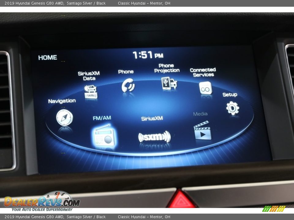 2019 Hyundai Genesis G80 AWD Santiago Silver / Black Photo #11