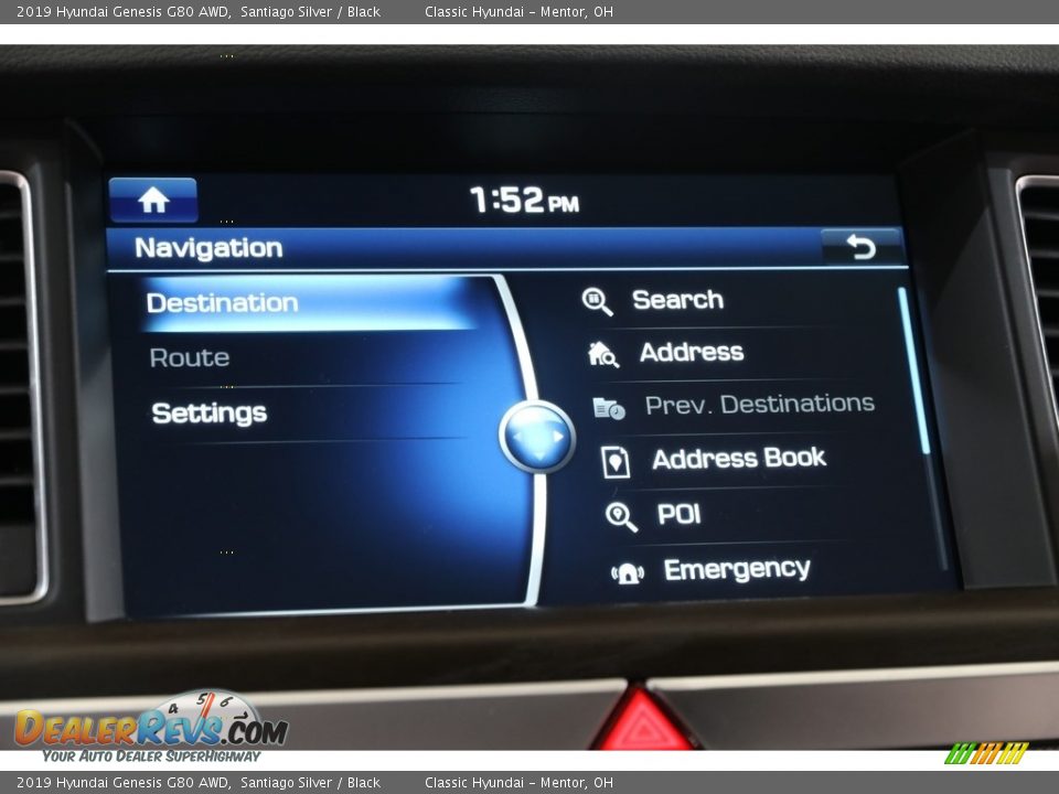 2019 Hyundai Genesis G80 AWD Santiago Silver / Black Photo #13