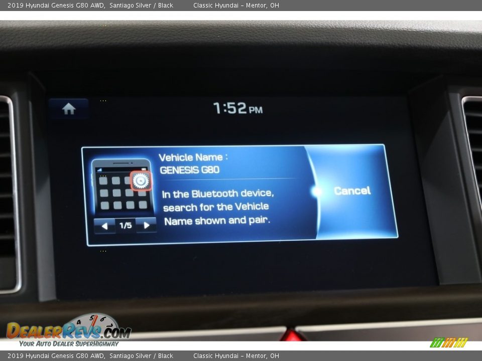 2019 Hyundai Genesis G80 AWD Santiago Silver / Black Photo #15