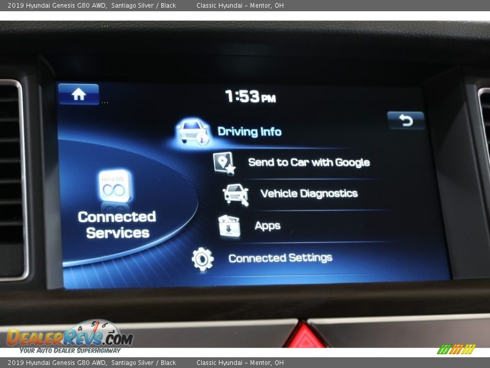 2019 Hyundai Genesis G80 AWD Santiago Silver / Black Photo #16