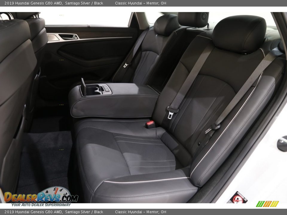 Rear Seat of 2019 Hyundai Genesis G80 AWD Photo #29