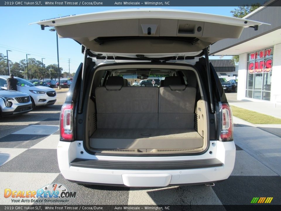 2019 GMC Yukon SLT White Frost Tintcoat / Cocoa/Dune Photo #5