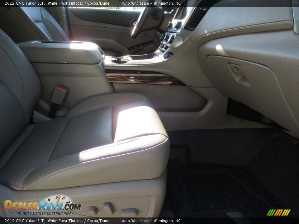 2019 GMC Yukon SLT White Frost Tintcoat / Cocoa/Dune Photo #11