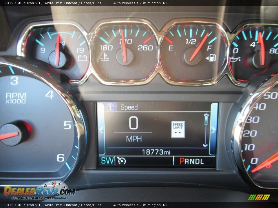 2019 GMC Yukon SLT White Frost Tintcoat / Cocoa/Dune Photo #15