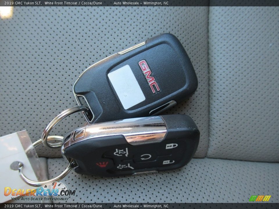 2019 GMC Yukon SLT White Frost Tintcoat / Cocoa/Dune Photo #20