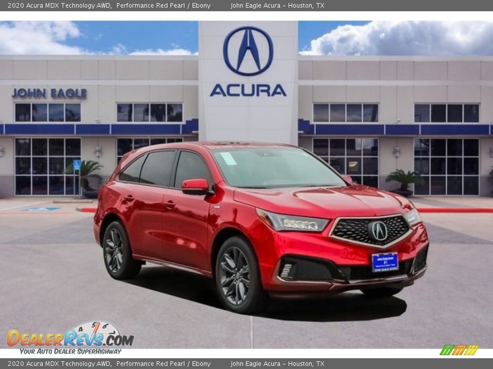 2020 Acura MDX Technology AWD Performance Red Pearl / Ebony Photo #1